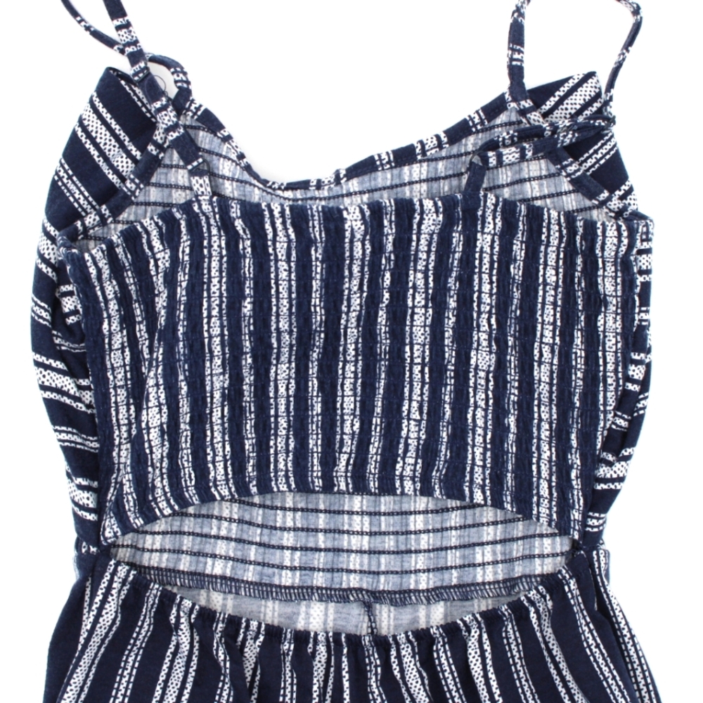 No Boundaries Navy & White Striped Romper Pants – Size XS - Picture 3 of 6